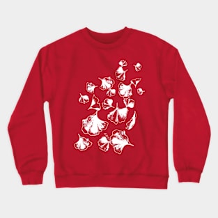 Gingkos (White) Crewneck Sweatshirt